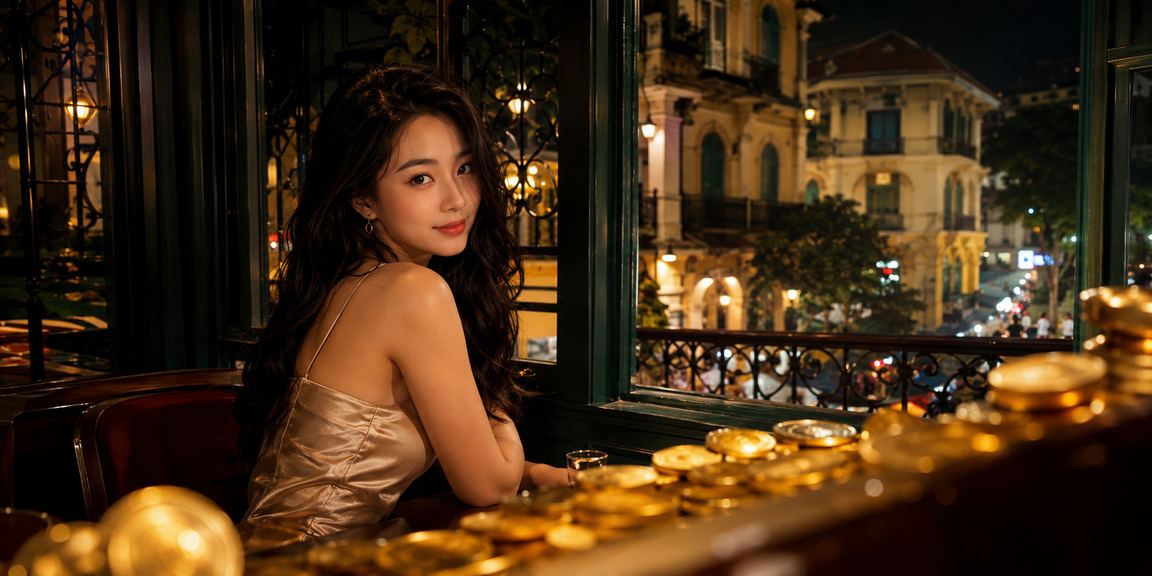 Người dùng Hà Nội chơi live casino z60 qua điện thoại tại quán cà phê buổi sáng